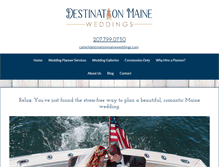 Tablet Screenshot of destinationmaineweddings.com